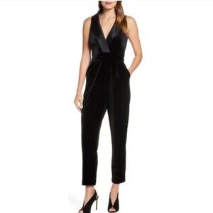 Eliza J Black Sleeveless Jumpsuit